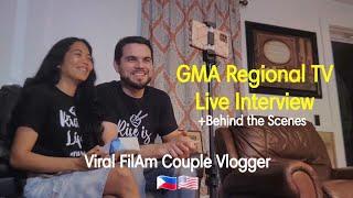 Interview with GMA Regional TV + Behind The Scenes (BTS) #filamcouple #riceislife