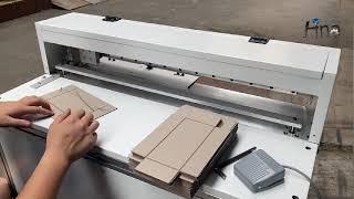 New sample grooving machine for cardboard, MDF, thin paper, carton paper.