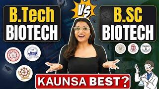 B.Tech Biotech Vs B.Sc BiotechWhich Course Is Better? BTech vs BSc #B.Tech#biotech #biotechjobs