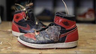 Restoring A $3500 Vintage Pair of 1995 Air Jordan Bred 1's!