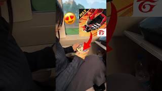 Cute Free Fire Girl in Train | i found a free fire girl in train  #shorts #minivlog #freefire