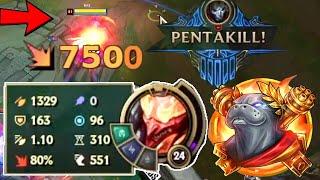 CHẠY BẮN NHƯ THẰNG NGHIỆN VỚI JHIN 1329 DAME + 1200 TỐC ĐỘ CHẠY HỐT LUN PENTAKILL