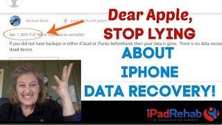 Apple is STILL LYING about iPhone Data Recovery after called out by CBC--The National