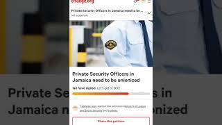 Private Security Officers in Jamaica need to be unionized