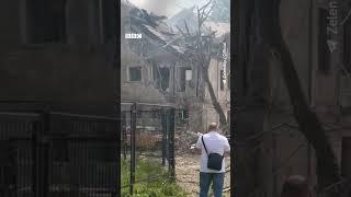 Ракетна атака на Дніпро. Зруйнована лікарня #shorts #дніпро #ракетна атака