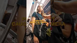  VIRAL PICKPOCKET CAUGHT ON CAMERA: Attention Europe Travelers! #Pickpocket #Viral #Travel #Shorts