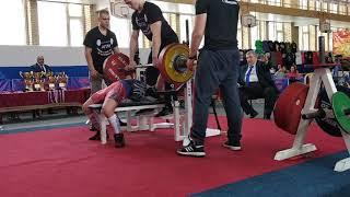 Gladkih Sergey bench press 213kg@66kg. New record of Russia!