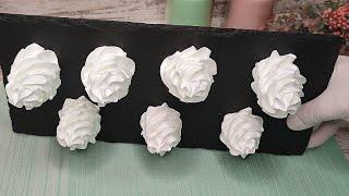 Mega stable "ITALIAN MERINGUE" CREAM  without FAT WITHOUT thermometer and scales!