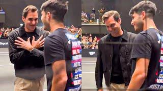 Alcaraz's Emotional Reaction When Federer Came to His Training and Surprised Him