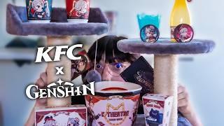 UNBOXING the Chinese KFC x Genshin collab with Lyney and Lynette