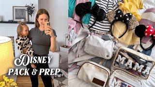 PACK & PREP for disney world | packing for toddlers, disney packing list, shopping & disney hauls