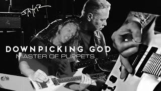 James Hetfield Play Drums on the Guitar | Master of Puppets Riffs | Metallica Downpicking God | 1986