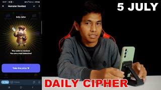 Hamster Kombat Daily Cipher Today 1M Coins 5 July 2024