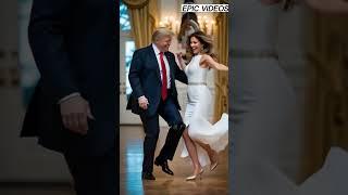 MELANIA and DONALD TRUMP'S DANCE IN WHITE HOUSE#trump #memes #trumpmeme #aigenerated  #viralshorts
