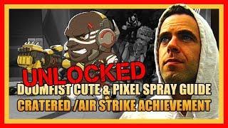 Doomfist Cute & Pixel Spray Guide: Cratered /Air Strike Achievement