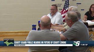 Keweenaw County Board holds public hearing on future of zoning, denies wanting county zoning elim...