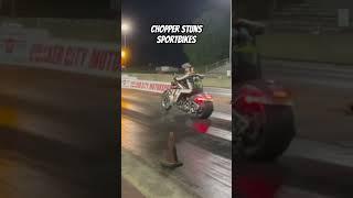 Chopper Stuns Sportbikes!
