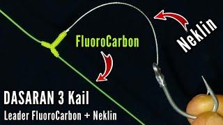 How to Create Bottom Fishing Rig (3 Hooks using FluoroCarbon + Wire Leader)