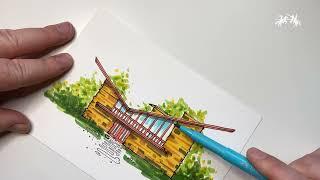 Pitt Artist Pen Tutorial | Drawing a House