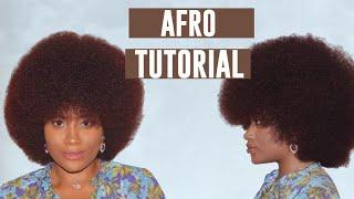 HOW TO ACHIEVE THE PERFECT AFRO HAIRSTYLE | 4C natural hair