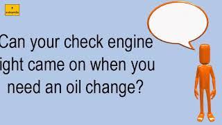 Can Your Check Engine Light Came On When You Need An Oil Change?