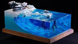 Minibricks: Diorama building of realistic Subnautica / Photon Mono M5s