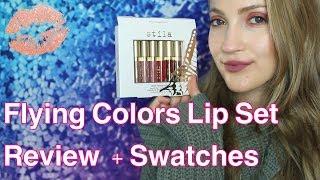 Stila With Flying Colors Mini Stay All Day Liquid Lipstick Set | Lip Swatches + Review