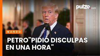 Trump dio versión de cómo se solucionó crisis diplomática con Colombia | Pulzo