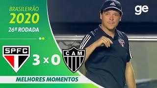 SÃO PAULO 3 X 0 ATLÉTICO-MG | MELHORES MOMENTOS | 26ª RODADA BRASILEIRÃO 2020 | ge.globo