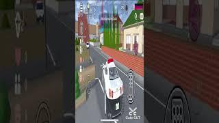 Sakura School Simulator Part 135 - Police car flies #shorts