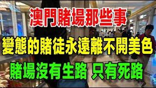 澳門賭場那些事（合）：變態的賭徒永遠離不開美色，賭場沒有生路，只有一條死路