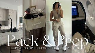 PACK & PREP WITH ME FOR VACATION | PACKING TIPS + CLEANING PREP + TRAVEL TIPS & MORE | ALLYIAHSFACE