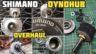 How to SHIMANO DynoHub REMOVE OVERHAUL DISASSEMBLY @lonerbikes