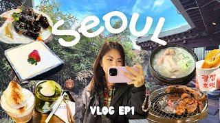 seoul vlog  hongdae, gwangjang market, ikseon dong, musinsa terrace, korean street food EP1