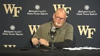 Wake Forest Basketball coach Steve Forbes post-USC Upstate press conference