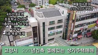 고양시 2017년엘베있는상가주택매매20억