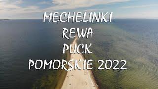  Mechelinki, Rewa i Puck 2022 z lotu ptaka. Pomorskie 4K