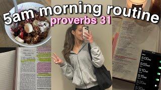 My 5am Proverbs 31 Morning Routine | The Holy Girl Diaries