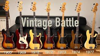 VINTAGE Fender Precision comparison - BATTLE