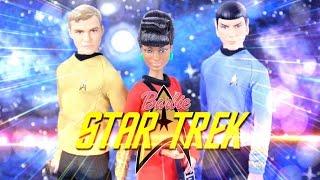 Doll Review:  Barbie STAR TREK 50th Anniversary: Captain Kirk | Lieutenant Uhura | Spock - New Toys
