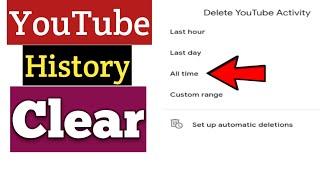 How To Delete YouTube Activity History | YouTube History Clear