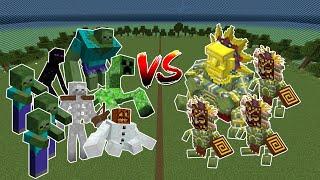 BARAKO, THE SUN CHIEF VS MUTANT BEASTS WITH MOB ARMIES - MINECRAFT MOB BATTLE