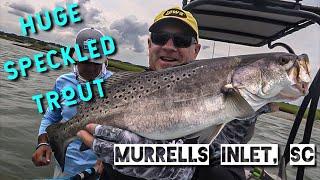 CHECK OUT THESE HUGE SPECKLED TROUT! Let's Fish #21-2020 SouthEAST Murrells Inlet, South Carolina