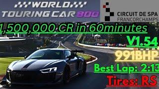 GT7|Audi R8 V10 Plus '16|Spa 1 hour endurance WTC 800PP|V1.54