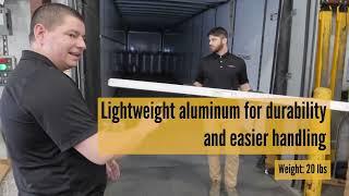 US Cargo Control Adjustable Aluminum Shoring Beam with Easy-Release Ends | Extends from 92" to 103"