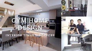 Singapore Interior Design | A Minimalist Gym Home Design (Interior Times)