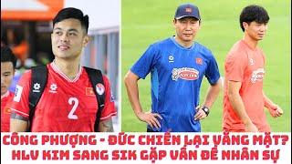 Công Phượng nguy cơ tiếp tục vắng mặt - Đức Chiến bị đau gối - HLV Kim Sang Sik lo