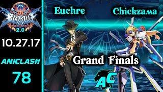 AniClash 78 - Euchre (Hazama) vs Chickzama (Hazama, Hibiki, Mu) Grand Finals - BBCF 2