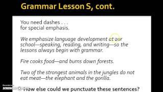 Grammar Lesson S