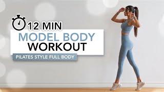 12 MIN MODEL BODY PILATES WORKOUT | Full Body Tone & Shape | Eylem Abaci